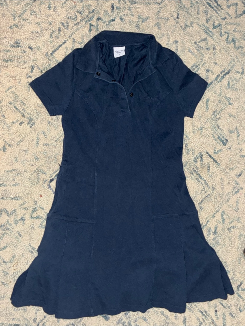 Outdoor Voices Navy Polo Dress with Collar